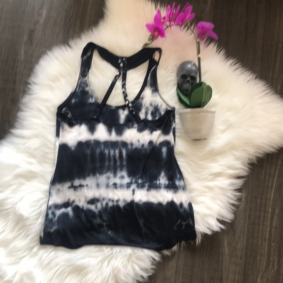 No Boundaries Tie Dye Skull Braided Tank - Picture 6 of 11